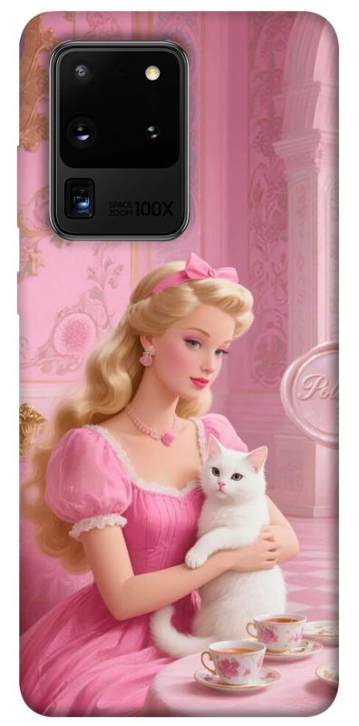 Чехол itsPrint Barbie with cat для Samsung Galaxy S20 Ultra, детские, купить оптом с доставкой