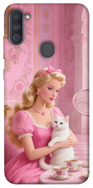 Чохол itsPrint Barbie with cat для Samsung Galaxy A11, дитячі, купити оптом з доставкою