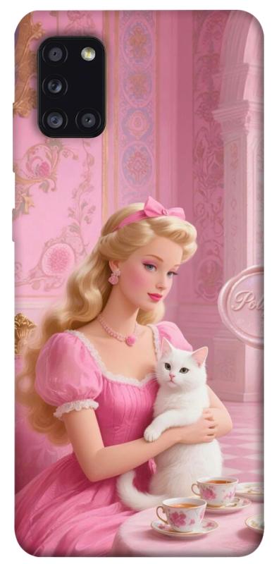 Чехол itsPrint Barbie with cat для Samsung Galaxy A31, детские, купить оптом с доставкой