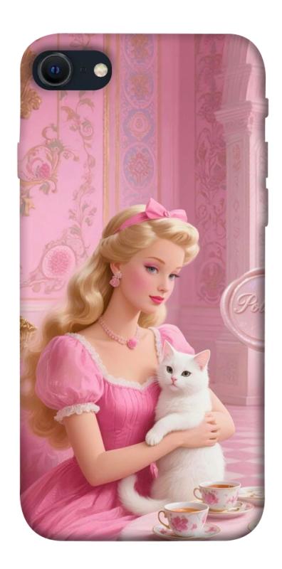 Чехол itsPrint Barbie with cat для Apple iPhone SE (2020), детские, купить оптом с доставкой