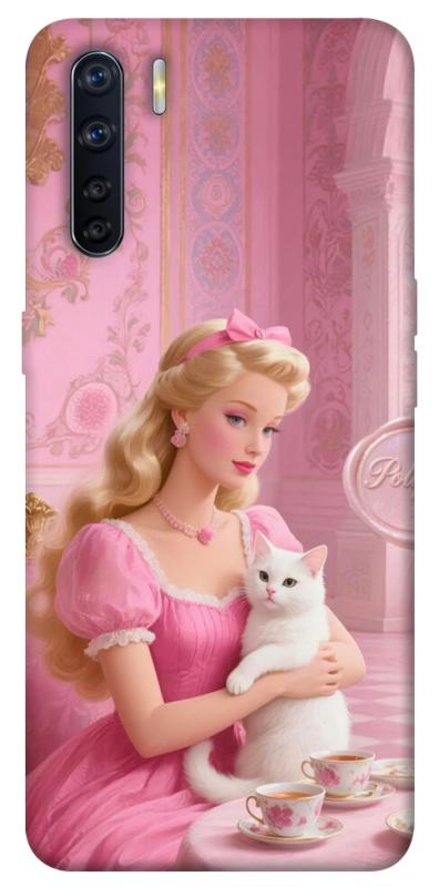 Чехол itsPrint Barbie with cat для Oppo A91, детские, купить оптом с доставкой