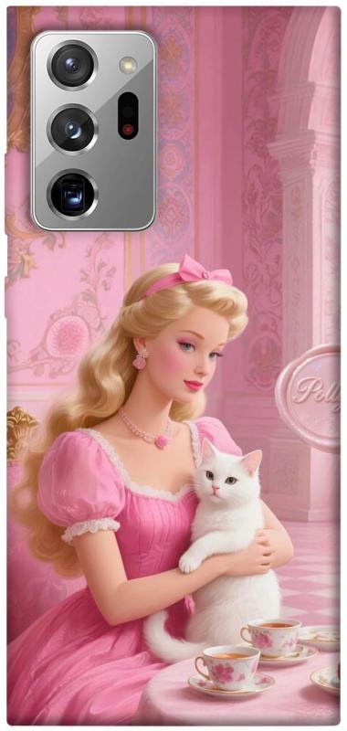 Чехол itsPrint Barbie with cat для Samsung Galaxy Note 20 Ultra, детские, купить оптом с доставкой
