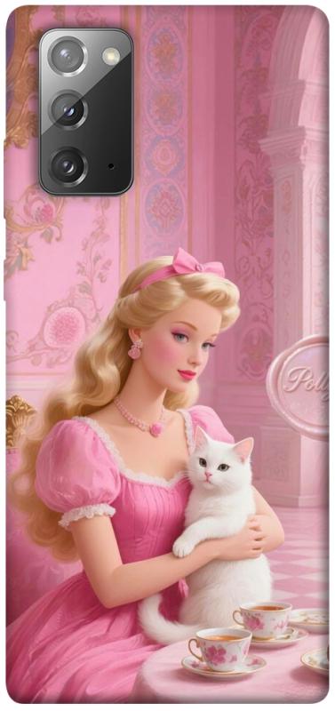 Чехол itsPrint Barbie with cat для Samsung Galaxy Note 20, детские, купить оптом с доставкой