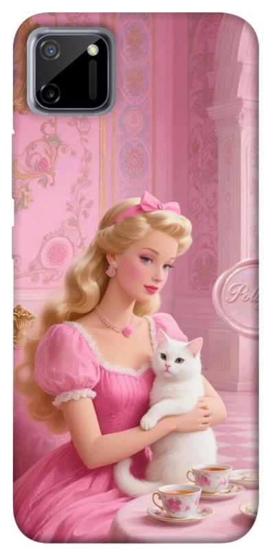 Чехол itsPrint Barbie with cat для Realme C11, детские, купить оптом с доставкой