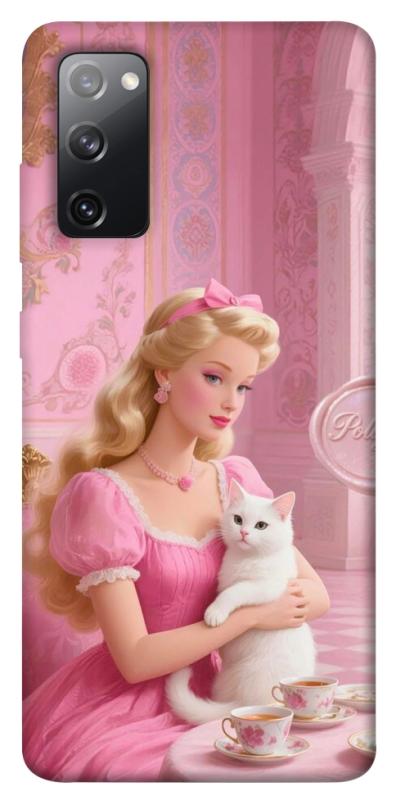 Чохол itsPrint Barbie with cat для Samsung Galaxy S20 FE, дитячі, купити оптом з доставкою