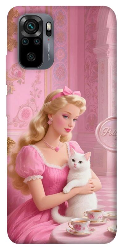 Чохол itsPrint Barbie with cat для Xiaomi Redmi Note 10 / Note 10s, дитячі, купити оптом з доставкою