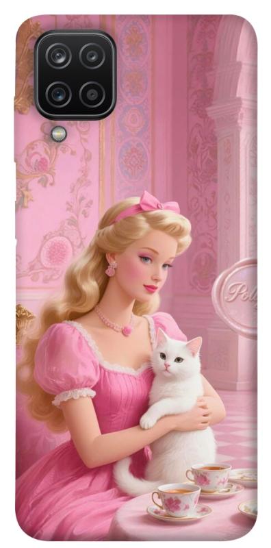 Чохол itsPrint Barbie with cat для Samsung Galaxy A12, дитячі, купити оптом з доставкою