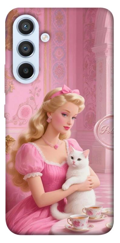 Чохол itsPrint Barbie with cat для Samsung Galaxy A54 5G, дитячі, купити оптом з доставкою