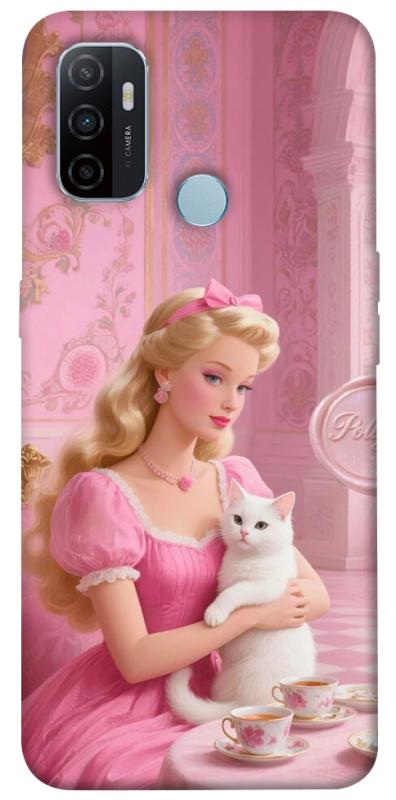 Чохол itsPrint Barbie with cat для Oppo A53 / A32 / A33, дитячі, купити оптом з доставкою