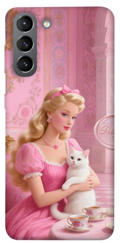 Чехол itsPrint Barbie with cat для Samsung Galaxy S21, детские, купить оптом с доставкой