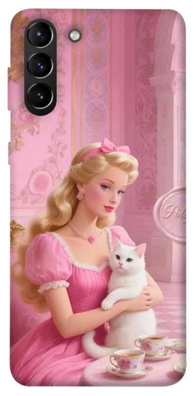 Чохол itsPrint Barbie with cat для Samsung Galaxy S21+, дитячі, купити оптом з доставкою