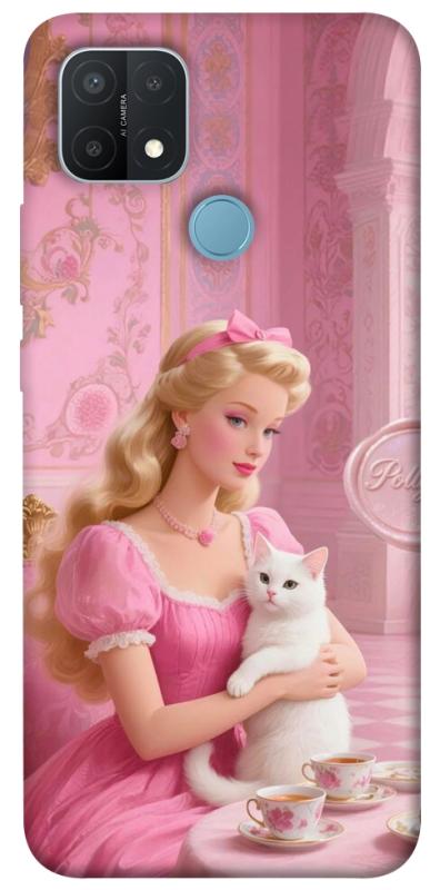Чехол itsPrint Barbie with cat для Oppo A15s / A15, детские, купить оптом с доставкой