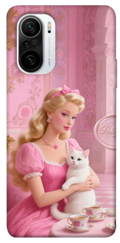 Чехол itsPrint Barbie with cat для Xiaomi Redmi K40 / K40 Pro / K40 Pro+ / Poco F3, детские, купить оптом с доставкой