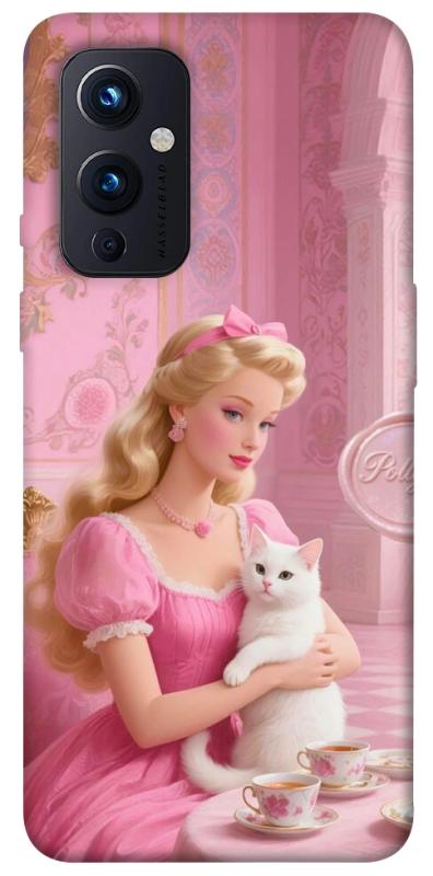 Чехол itsPrint Barbie with cat для OnePlus 9, детские, купить оптом с доставкой