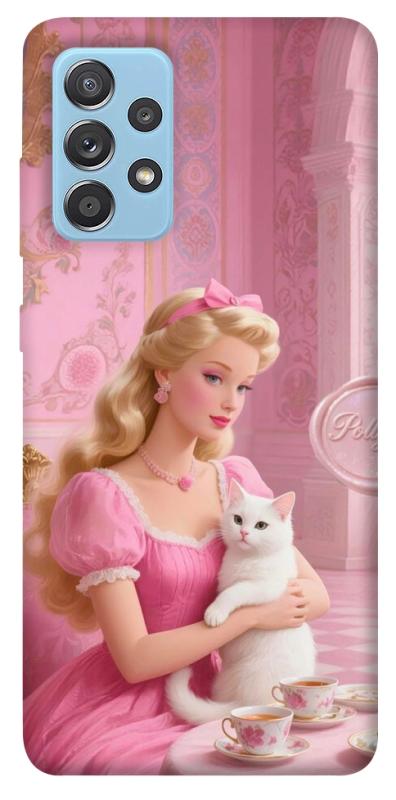 Чохол itsPrint Barbie with cat для Samsung Galaxy A52 4G / A52 5G, дитячі, купити оптом з доставкою