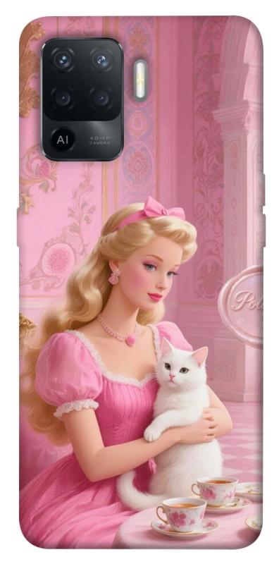 Чехол itsPrint Barbie with cat для Oppo Reno 5 Lite, детские, купить оптом с доставкой
