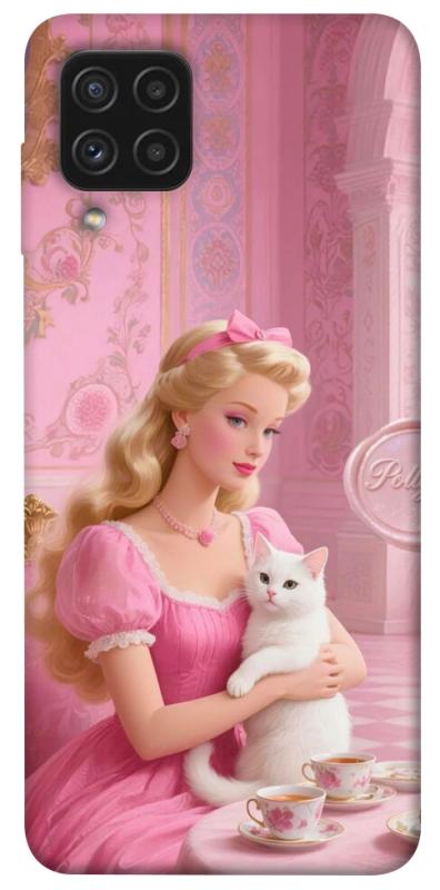 Чохол itsPrint Barbie with cat для Samsung Galaxy A22 4G, дитячі, купити оптом з доставкою