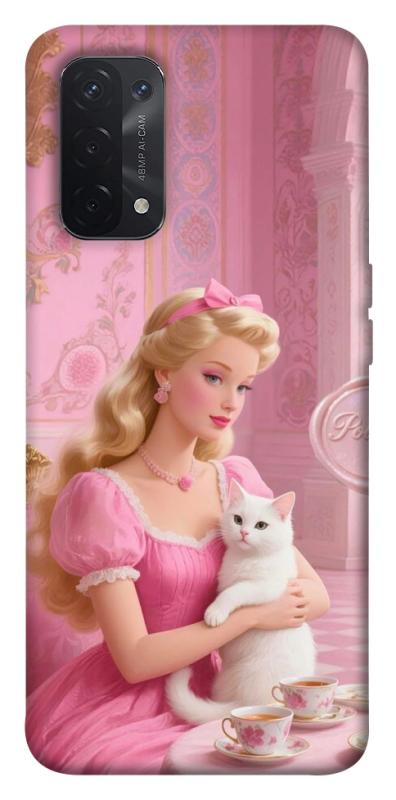 Чехол itsPrint Barbie with cat для Oppo A54 4G, детские, купить оптом с доставкой