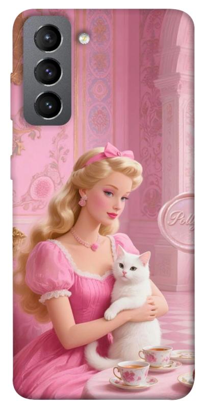 Чохол itsPrint Barbie with cat для Samsung Galaxy S21 FE, дитячі, купити оптом з доставкою