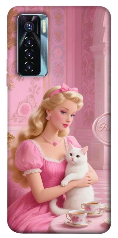 Чохол itsPrint Barbie with cat для TECNO Camon 17 Pro, дитячі, купити оптом з доставкою