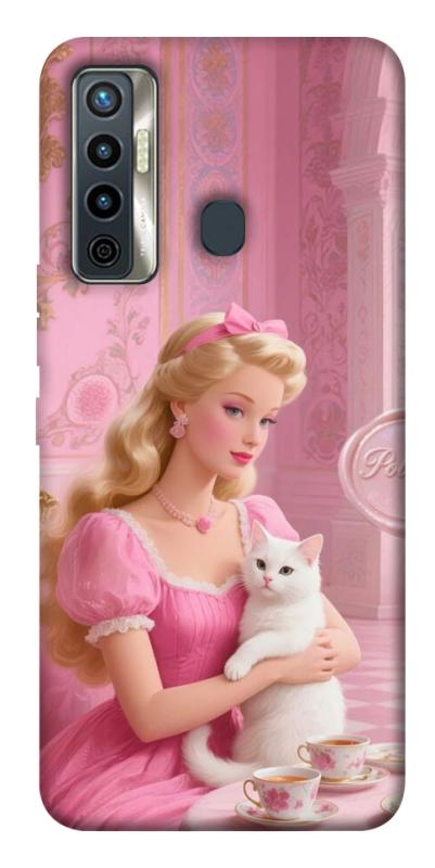 Чохол itsPrint Barbie with cat для TECNO Camon 17 Pro, дитячі, купити оптом з доставкою