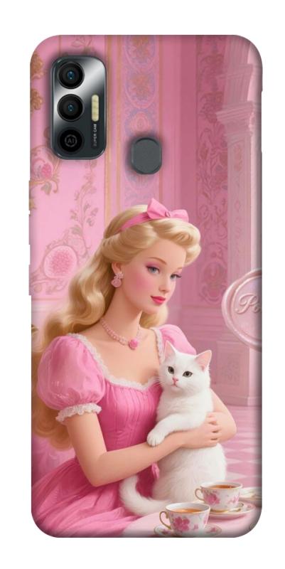 Чехол itsPrint Barbie with cat для TECNO Spark 7, детские, купить оптом с доставкой