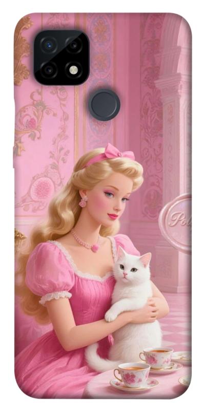 Чохол itsPrint Barbie with cat для Realme C21, дитячі, купити оптом з доставкою