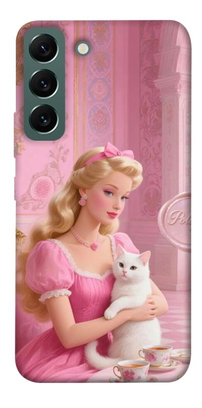 Чохол itsPrint Barbie with cat для Samsung Galaxy S22, дитячі, купити оптом з доставкою