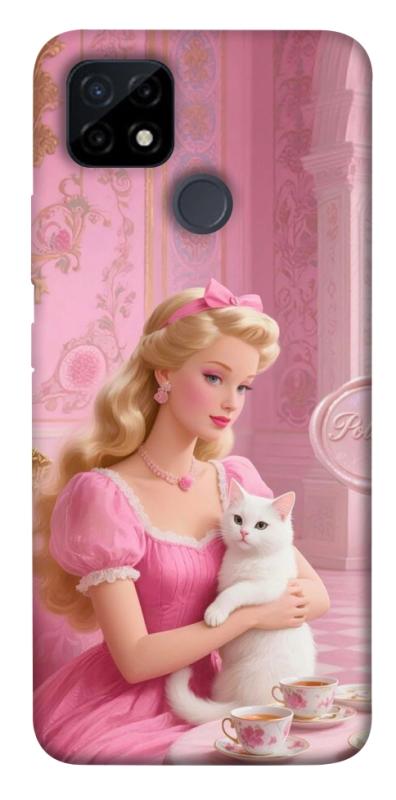 Чехол itsPrint Barbie with cat для Realme C21Y, детские, купить оптом с доставкой