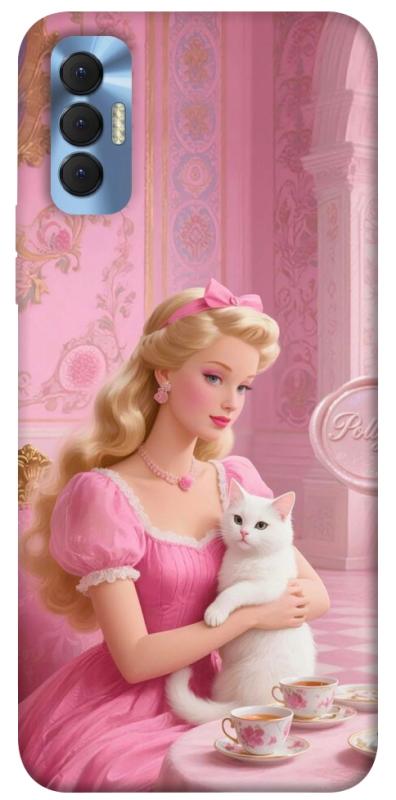 Чехол itsPrint Barbie with cat для TECNO Spark 8P, детские, купить оптом с доставкой