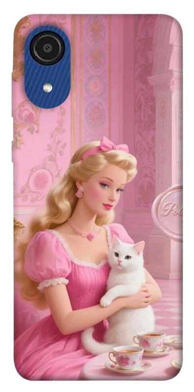 Чехол itsPrint Barbie with cat для Samsung Galaxy A03 Core, детские, купить оптом с доставкой