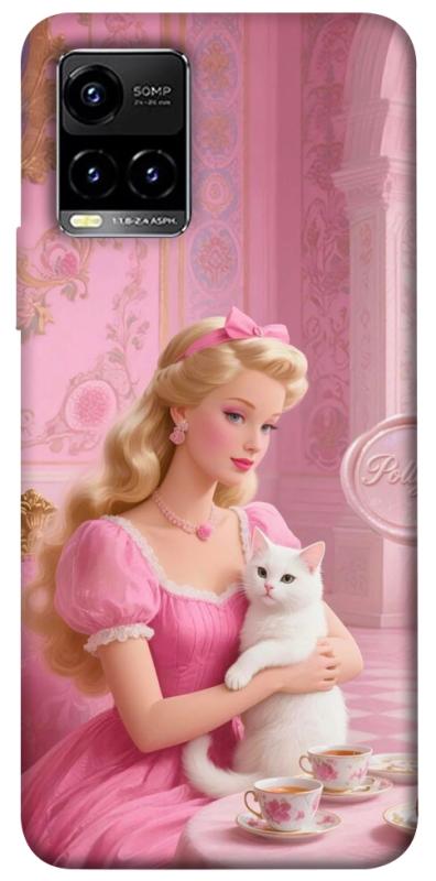 Чохол itsPrint Barbie with cat для Vivo Y21 / Y33s, дитячі, купити оптом з доставкою