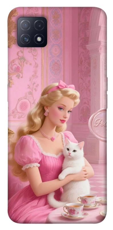 Чехол itsPrint Barbie with cat для Oppo A72 5G / A73 5G, детские, купить оптом с доставкой