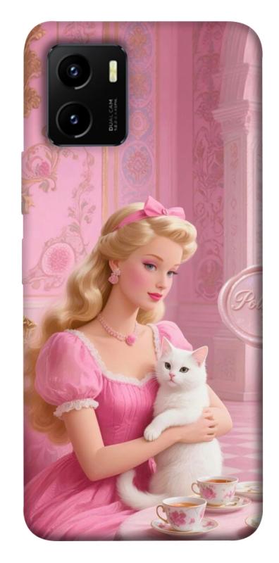 Чохол itsPrint Barbie with cat для Vivo Y15s, дитячі, купити оптом з доставкою