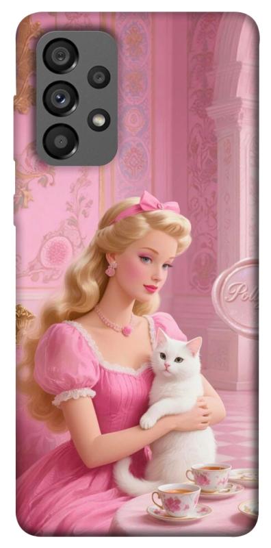 Чехол itsPrint Barbie with cat для Samsung Galaxy A73 5G, детские, купить оптом с доставкой