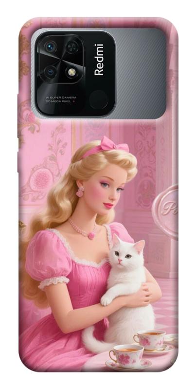Чохол itsPrint Barbie with cat для Xiaomi Redmi 10C, дитячі, купити оптом з доставкою
