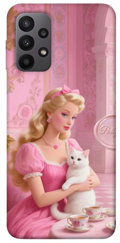 Чохол itsPrint Barbie with cat для Samsung Galaxy A23 4G, дитячі, купити оптом з доставкою