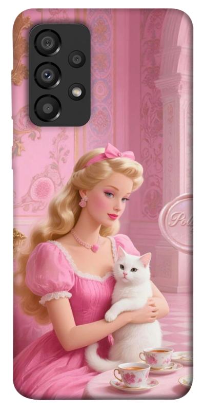 Чохол itsPrint Barbie with cat для Samsung Galaxy A33 5G, дитячі, купити оптом з доставкою