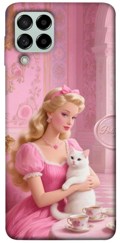 Чехол itsPrint Barbie with cat для Samsung Galaxy M53 5G, детские, купить оптом с доставкой