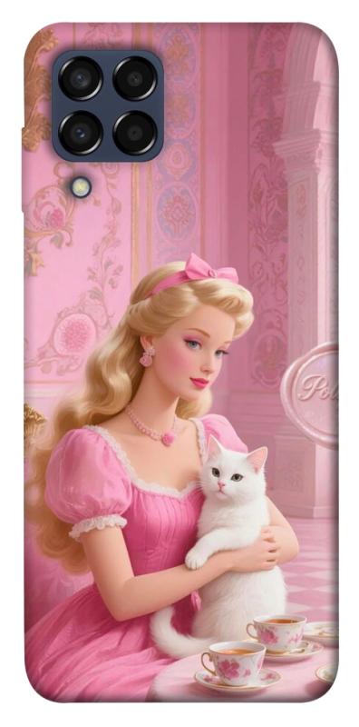 Чехол itsPrint Barbie with cat для Samsung Galaxy M33 5G, детские, купить оптом с доставкой