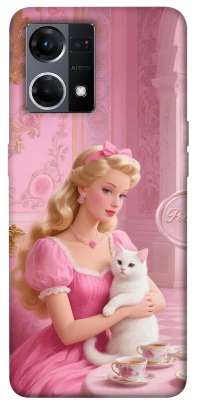 Чохол itsPrint Barbie with cat для Oppo Reno 7 4G, дитячі, купити оптом з доставкою