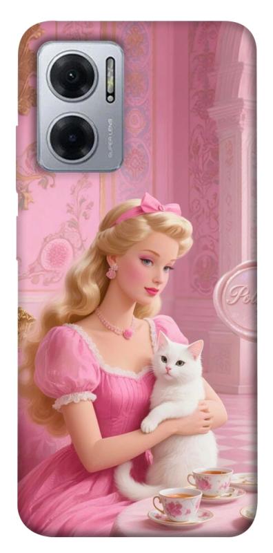 Чехол itsPrint Barbie with cat для Xiaomi Redmi Note 11E, детские, купить оптом с доставкой