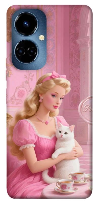 Чехол itsPrint Barbie with cat для TECNO Camon 19 (CI6n) / 19 Pro (CI8n), детские, купить оптом с доставкой