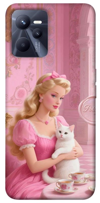 Чохол itsPrint Barbie with cat для Realme C35, дитячі, купити оптом з доставкою