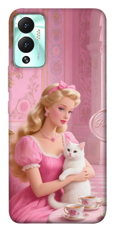 Чехол itsPrint Barbie with cat для Infinix Hot 12 Play, детские, купить оптом с доставкой