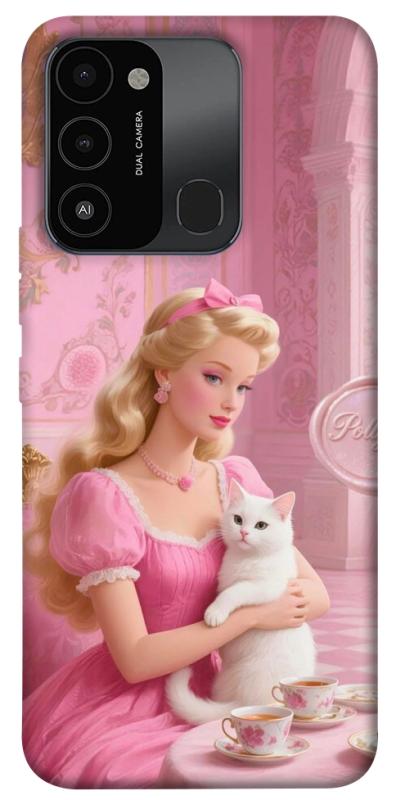 Чохол itsPrint Barbie with cat для Tecno Spark Go 2022 (KG5m), дитячі, купити оптом з доставкою