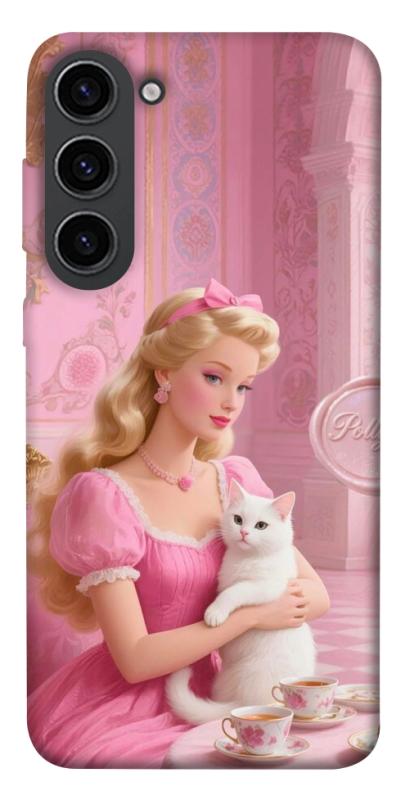 Чехол itsPrint Barbie with cat для Samsung Galaxy S23, детские, купить оптом с доставкой