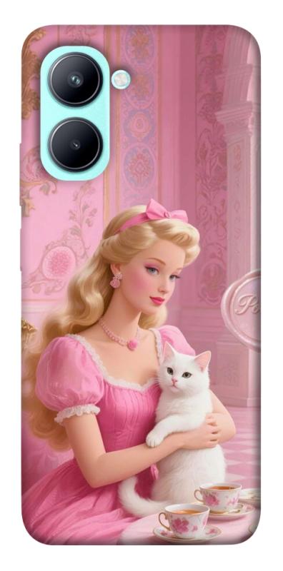 Чохол itsPrint Barbie with cat для Realme C33, дитячі, купити оптом з доставкою