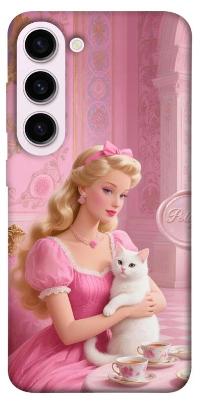 Чехол itsPrint Barbie with cat для Samsung Galaxy S23+, детские, купить оптом с доставкой