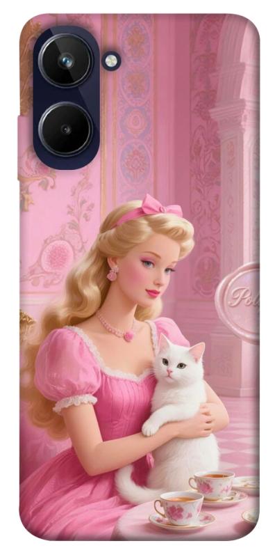 Чохол itsPrint Barbie with cat для Realme 10 4G, дитячі, купити оптом з доставкою